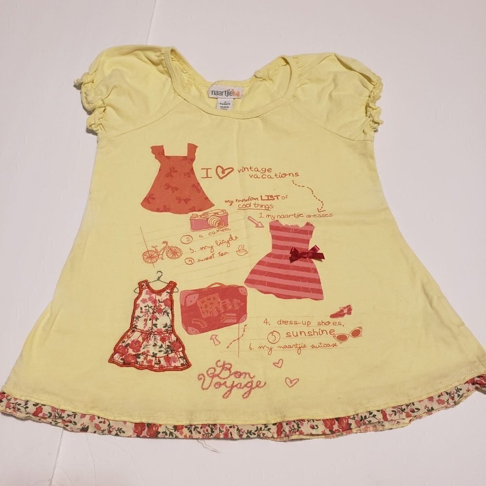 Naartjie yellow t shirt sz 4